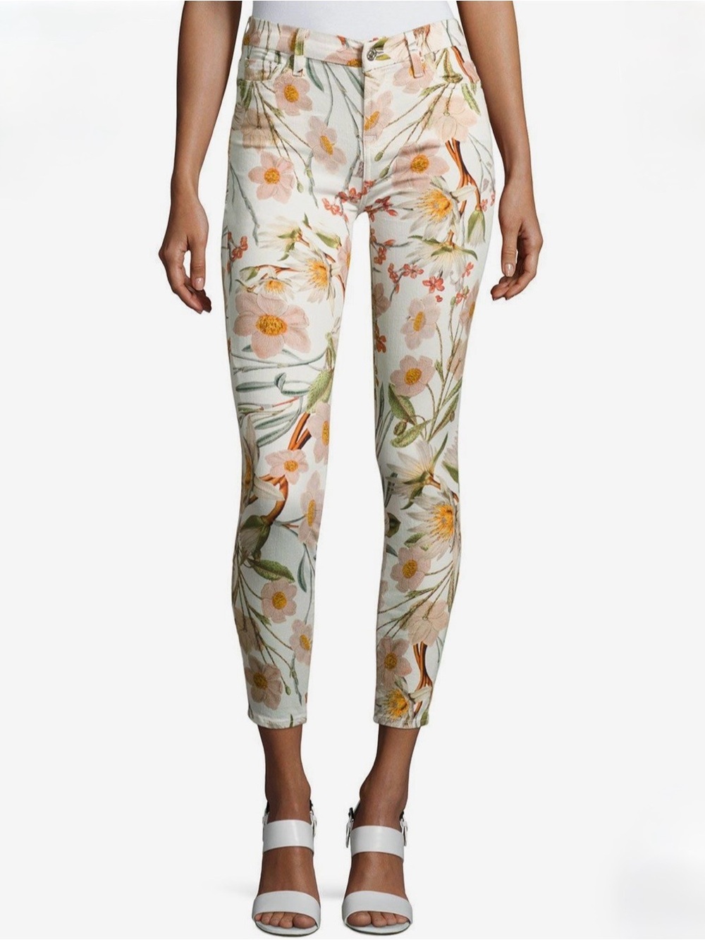 7 For All Mankind Floral Print Cropped Women’s Jeans